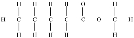 The two structures shown below represent the same compound. CH<sub>3</sub>CH<sub>2</sub>CH<sub>2</sub>CH<sub>2</sub>CO<sub>2</sub>CH<sub>3</sub>  