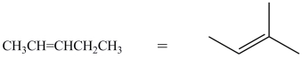 The condensed structure and skeletal structure shown below represent the same compound.  