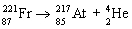 Which nuclear equation is an example of positron emission? A)    B)    C)    D)    E)   