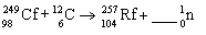 How many neutrons are generated in the nuclear equation shown below?   A) 0 B) 1 C) 2 D) 3 E) 4