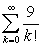 Use graphical and numerical evidence to conjecture whether the series   converges or diverges.     A)  diverges B)  converges to 0.9 C)  converges to   D)  converges to  