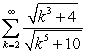 Determine convergence or divergence of the series.  