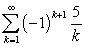 Determine how many terms are needed to estimate   to within 0.0001. A)  k = 5 B)  k = 6 C)  k = 5,000 D)  k = 50,000