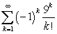 Determine how many terms are needed to estimate   to within 0.0001. A)  k = 30 B)  k = 31 C)  k = 9 D)  k = 0.9999