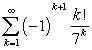Determine if   is absolutely convergent, conditionally convergent or divergent. A)  absolutely convergent B)  conditionally convergent C)  divergent