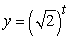 The Polymerase Chain Reaction (PCR)  is used to replicate segments of DNA. It is used to make DNA samples big enough for testing, starting from very small samples collected, for instance, from a crime scene. PCR can double the number of a particular DNA segment every two minutes. Write an equation for the number of segments as a function of the number of minutes, t, if there is initially just one segment. A)    B)    C)    D)   