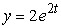 The Polymerase Chain Reaction (PCR)  is used to replicate segments of DNA. It is used to make DNA samples big enough for testing, starting from very small samples collected, for instance, from a crime scene. PCR can double the number of a particular DNA segment every two minutes. Write an equation for the number of segments as a function of the number of minutes, t, if there is initially just one segment. A)    B)    C)    D)   