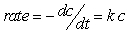 The conversion of sucrose (table sugar)  to glucose and fructose is first order in the concentration of sucrose, which means that the rate of reaction is proportional to the concentration of the sucrose. The rate of disappearance of sucrose can be expressed as   , where c represents the concentration of the sucrose, and k is called the rate constant and is mathematically identical to the negative of the decay constant. If the rate constant is 0.20 hour<sup>-1</sup>, how long will it take for the sucrose concentration to diminish to 1/80 of its initial concentration? A)  21.91 hours B)  0.020 hours C)  400.00 hours D)  128.76 hours