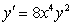 The differential equation is separable. Find the general solution in an explicit form.   A)    B)    C)    D)   