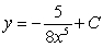 The differential equation is separable. Find the general solution in an explicit form.   A)    B)    C)    D)   