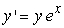 Find the solution to the following separable differential equation.   A)    B)    C)    D)   