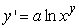 Find the solution to the following separable differential equation.   , a is a constant A)    B)    C)    D)   