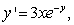 Solve the following initial value problem explicitly.   y(1)  = -5 A)    B)    C)    D)   