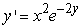 Use your calculator to construct the direction field for the following differential equation. [Use the standard zoom window.]  