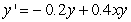 Find all equilibrium points for the following coupled predator-prey-model equations.     A)  (0, 0) , (1.500, 0) , (0.500, 0.500)  B)  (0, 0) , (0.500, 0) , (1.500, 0.500)  C)  (0, 0) , (0.500, 1.500) , (0, 0.500)  D)  (0, 0) , (1.500, 0) , (0.500, 0.250) 