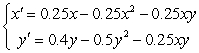Find and interpret all equilibrium points for the competing species model.  