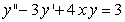 Write the following second-order equation as a system of first-order equations.  