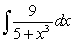 You are given a pair of integrals below. Evaluate the integral that can be worked using the techniques covered so far (the other cannot) .     and   A)    B)    C)    D)   