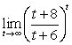 Find the limit.   A)  1 B)    C)    D)   