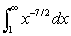 Determine whether the integral converges or diverges. Find the value of the integral if it converges.   A)  The integral diverges. B)  The integral evaluates to   . C)  The integral evaluates to   . D)  The integral evaluates to   .
