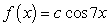 Find the value of c which will make the function   a pdf on the interval   . A)  none, since the cosine can be positive or negative B)    C)    D)   