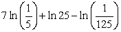 Use the properties of logarithms to rewrite the expression as a single term.   A)    B)    C)    D)   