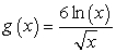 The gain g of a signal amplifier (an electronics component)  is given by     , where x is the input signal in millivolts. Find an x that maximizes the gain. Round to three decimal places. A)  2.718 B)  7.389 C)  1.532 D)  1.763