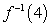 Assume that the function has an inverse, and, without solving for the inverse, find the indicated value.   ;   A)    B)    C)    D)   