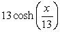 Suppose that a hanging cable has the shape   for   . Find the length of the cable. A)    B)    C)    D)   