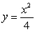 Use the best method available to find the volume of the solid formed by revolving the region bounded by   and   about the x-axis. Write the integral that is used to find the volume. A)    B)    C)    D)   