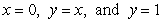 Where is the center of mass of a region of uniform density bounded by   ? A)    B)    C)    D)   
