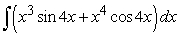 Find an antiderivative by reversing the chain rule, product rule or quotient rule.   A)    B)    C)    D)   