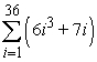 Use formulas to compute the sum.   A)    B)    C)    D)   