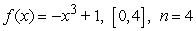 List the evaluation points corresponding to the midpoint of each subinterval, and evaluate the corresponding Riemann sum. Round the sum to two decimal places.   A)  Evaluation points:   Riemann sum:   B)  Evaluation points:   Riemann sum:   C)  Evaluation points:   Riemann sum:   D)  Evaluation points:   Riemann sum:  