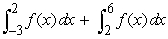 Write the expression as a single integral.   A)    B)    C)    D)   