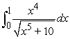 Evaluate the definite integral.   A)    B)    C)    D)   