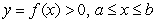 The location   of the center of gravity (balance point) of a flat plate bounded by   and the   -axis is given by   and   For the isosceles triangle bounded below by the   -axis and above by the function   (for   ), use symmetry to argue that   and   . Compute   .