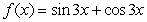 Find the absolute extrema of the given function on the indicated interval.   on   A)  absolute maxima:   , absolute minimum:   B)  absolute maximum:   , absolute minimum:   C)  absolute maximum:   , absolute minimum:   D)  absolute maximum:   , absolute minimum:  
