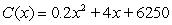 Determine the level of production that minimizes the average cost if the cost function is   . Round answer to nearest whole number. A)  10 units B)  177 units C)  208 units D)  85 units