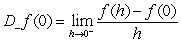 Compute the right-hand derivative   and the left-hand derivative   .   A)    ,   B)    ,   C)    ,   D)    ,  