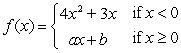 For   find all real numbers a and b such that   exists. A)    b any real number B)      C)    b any real number D)     