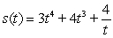Using the position function   , find the velocity function. A)    B)    C)    D)   
