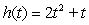 The height of an object at time t is given by   . Determine the object's acceleration at t = 2. A)  10 B)  4 C)  9 D)  -4
