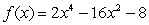 Determine the real value(s)  of x for which the line tangent to   is horizontal. A)  x = -2, x = 2 B)  x = 0, x = -2, x = 2 C)  x = 0 D)  x = 0, x = 2