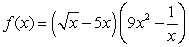 Find the derivative of   . A)    B)    C)    D)   