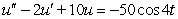 For   find the steady-state solution and identify its amplitude and phase shift.