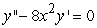 Identify the radius of convergence of the power series solutions about x = 0 of   . A)  R = 0 B)    C)  R =   D)  R = 8