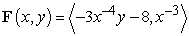 Determine whether   is conservative, and if so, find a potential function   of the vector field. A)    is conservative with   B)    is conservative with   C)    is conservative with   D)    is not conservative
