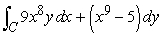 Show that the line integral is independent of the path.