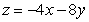 Set up a double integral that equals   where S is the portion of the plane   above the rectangle  